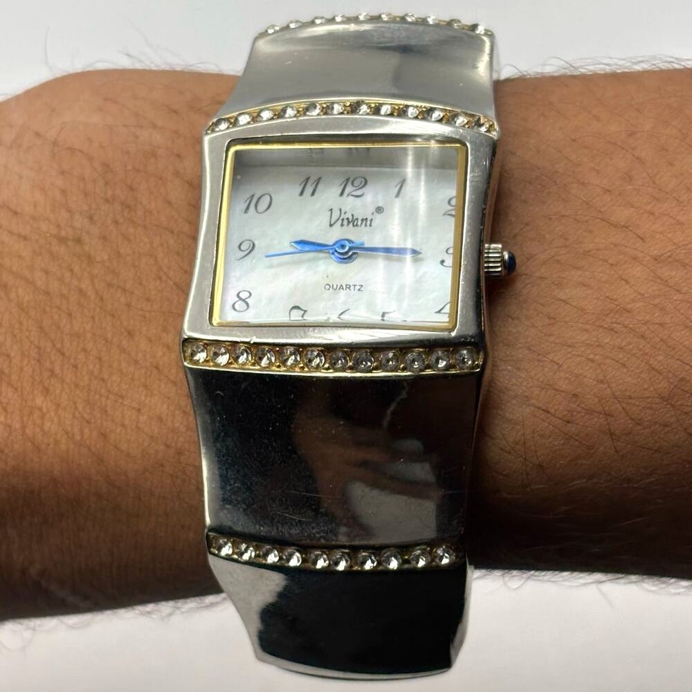 Silver Vivani Cuff Watch - Picture 2 of 3